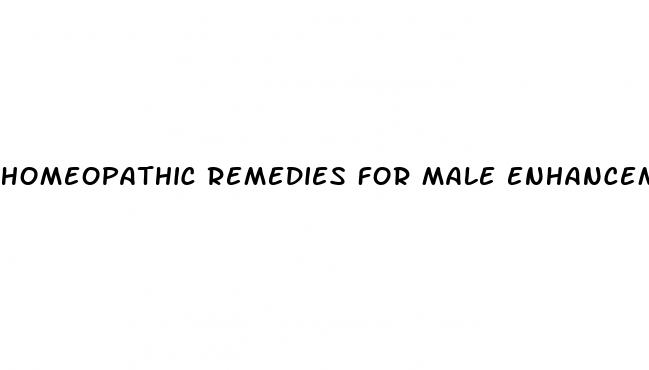 homeopathic remedies for male enhancement