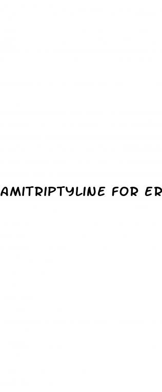 amitriptyline for erectile dysfunction