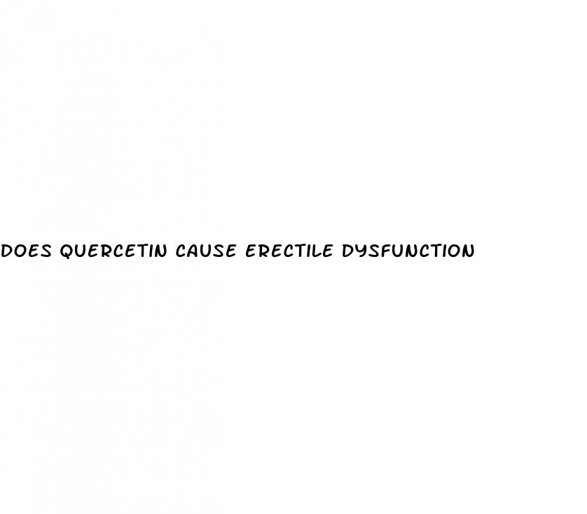 does quercetin cause erectile dysfunction