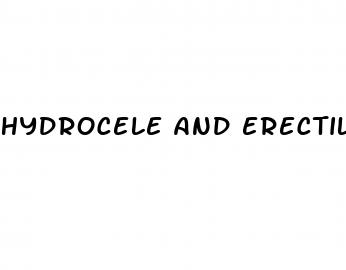 hydrocele and erectile dysfunction