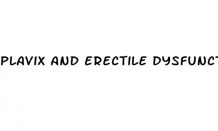 plavix and erectile dysfunction