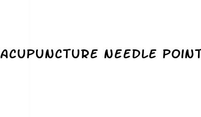 acupuncture needle points for erectile dysfunction