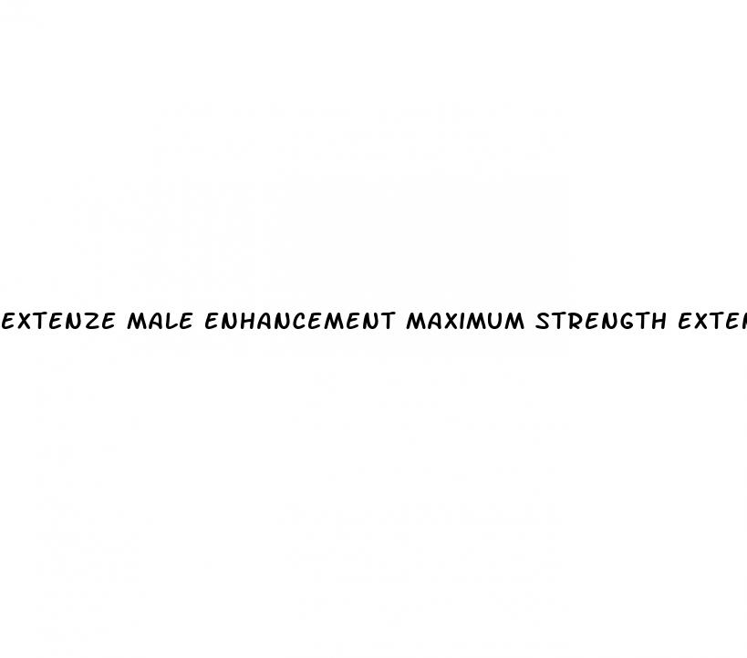 extenze male enhancement maximum strength extended release details