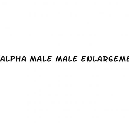 alpha male male enlargement pills enhancement