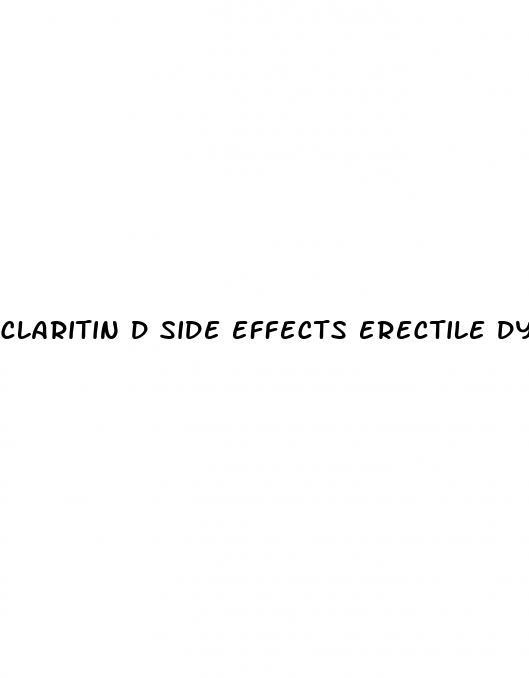 claritin d side effects erectile dysfunction