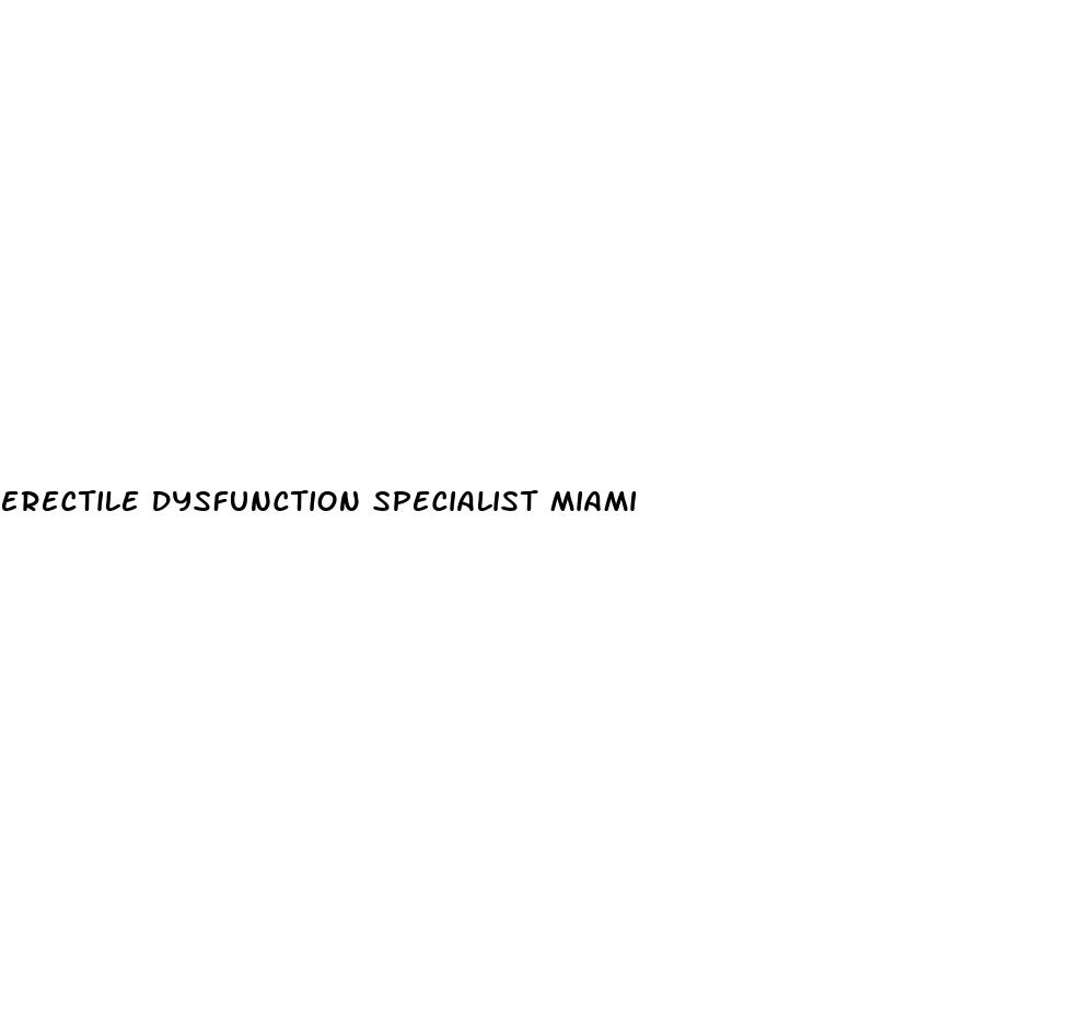 erectile dysfunction specialist miami