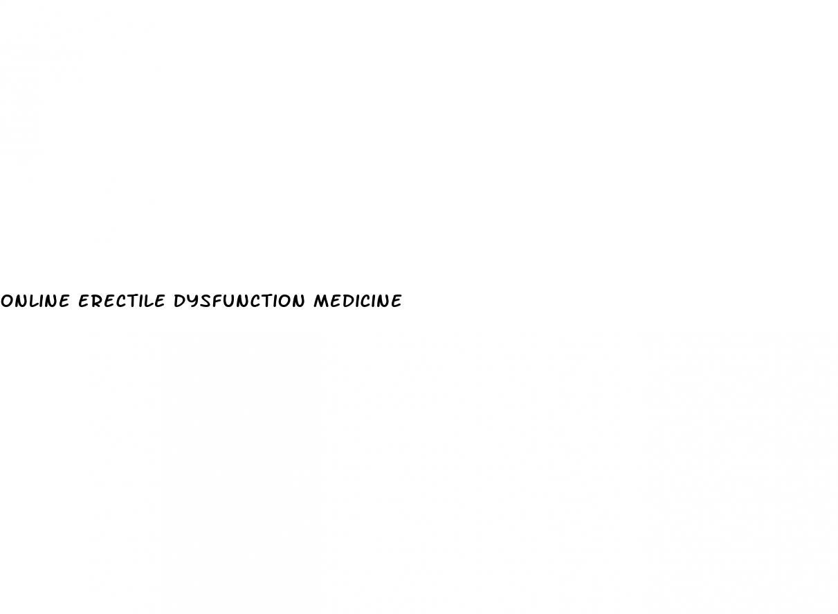 online erectile dysfunction medicine