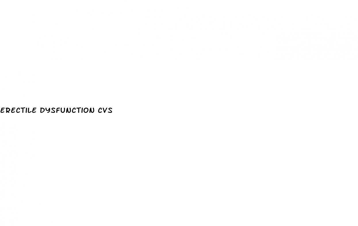 erectile dysfunction cvs