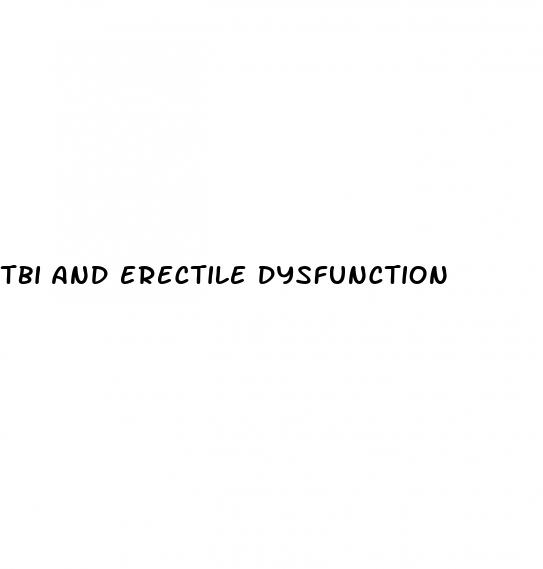 tbi and erectile dysfunction