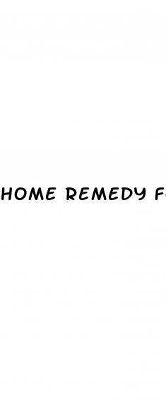 home remedy for erectile dysfunction problem