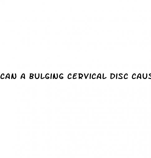 can a bulging cervical disc cause erectile dysfunction