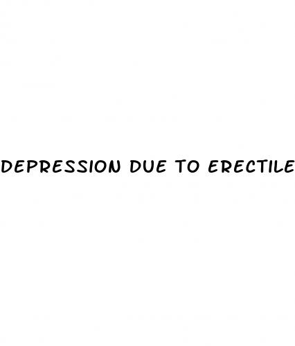 depression due to erectile dysfunction