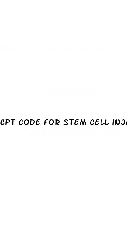 cpt code for stem cell injection for erectile dysfunction