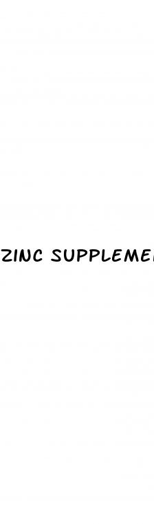 zinc supplement for erectile dysfunction