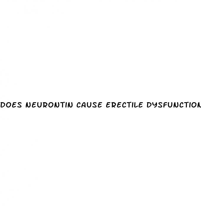 does neurontin cause erectile dysfunction