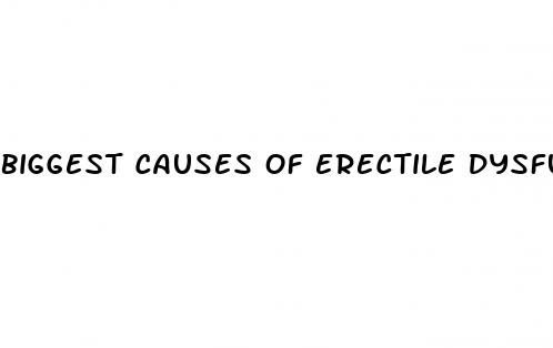 biggest causes of erectile dysfunction