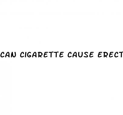 can cigarette cause erectile dysfunction