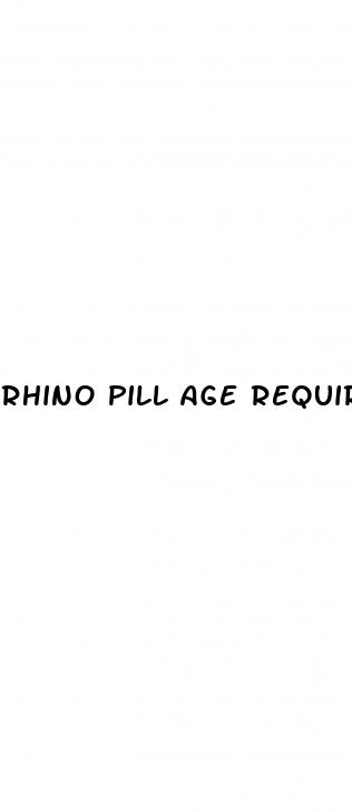 rhino pill age requirement