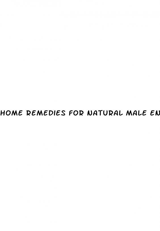 home remedies for natural male enhancement