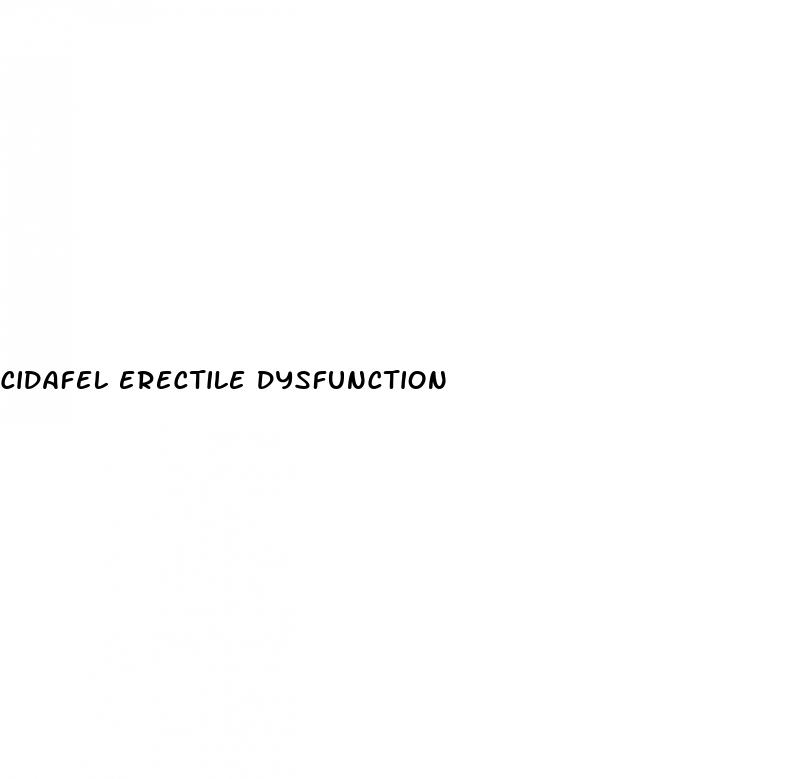 cidafel erectile dysfunction