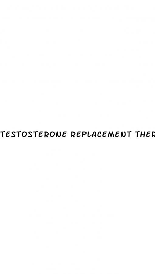 testosterone replacement therapy erectile dysfunction