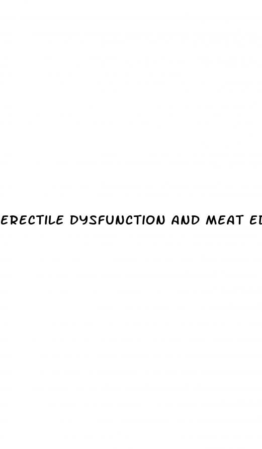 erectile dysfunction and meat edu