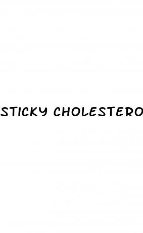 sticky cholesterol plaque and erectile dysfunction