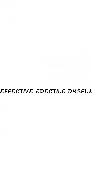 effective erectile dysfunction drugs