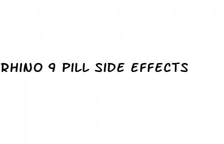 rhino 9 pill side effects