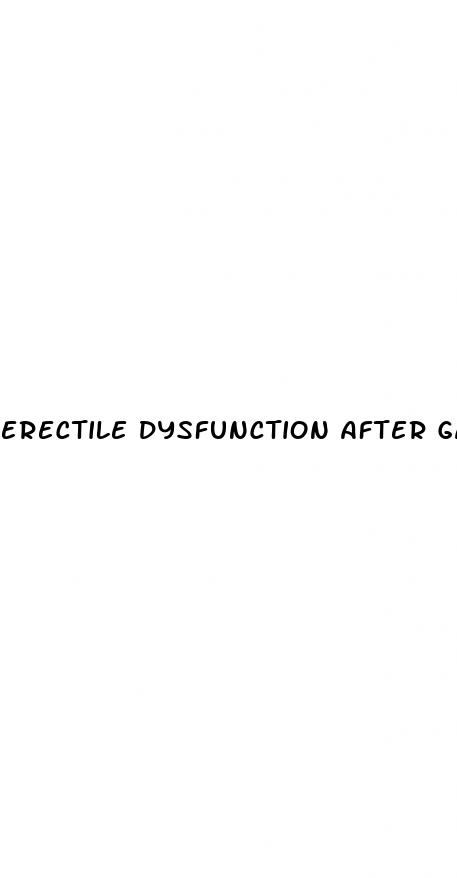 erectile dysfunction after gastric bypass surgery