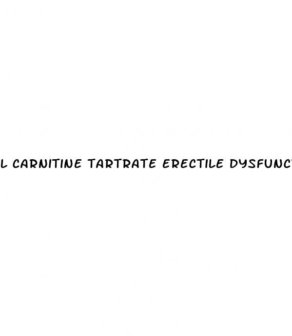 l carnitine tartrate erectile dysfunction