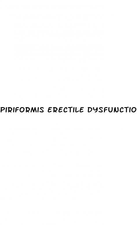 piriformis erectile dysfunction