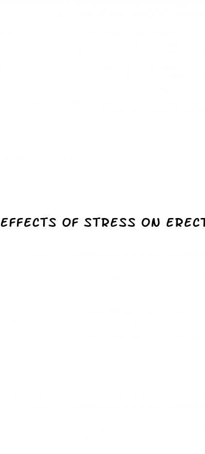 effects of stress on erectile dysfunction