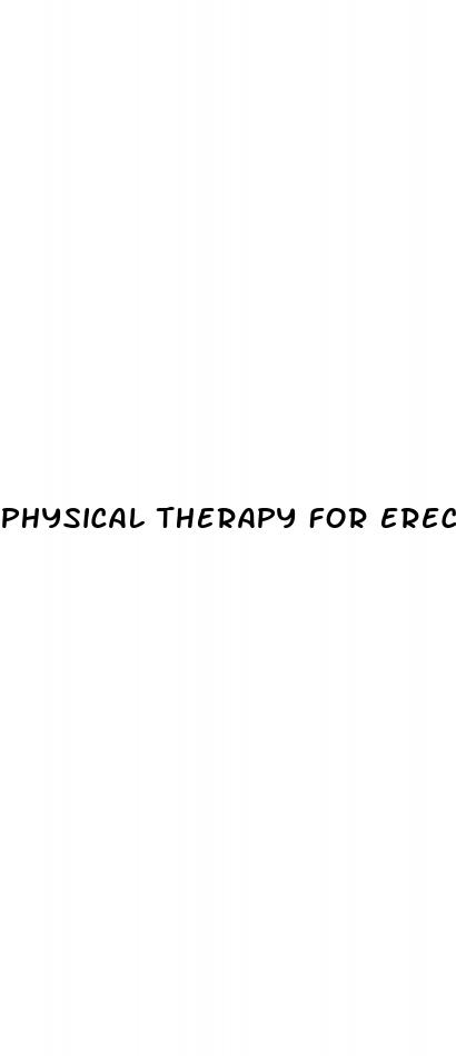 physical therapy for erectile dysfunction