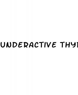 underactive thyroid erectile dysfunction