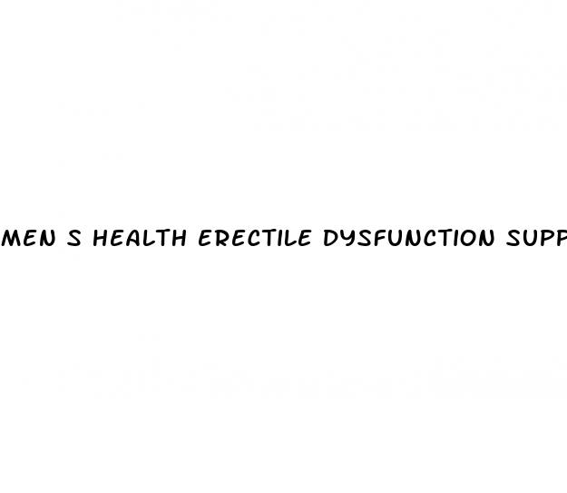 men s health erectile dysfunction supplements