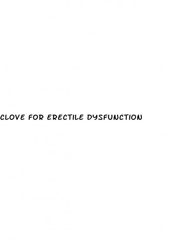 clove for erectile dysfunction