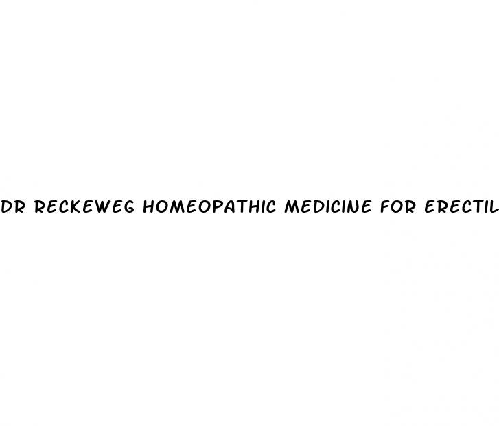 dr reckeweg homeopathic medicine for erectile dysfunction