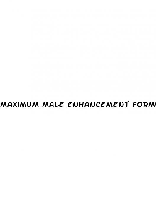 maximum male enhancement formula