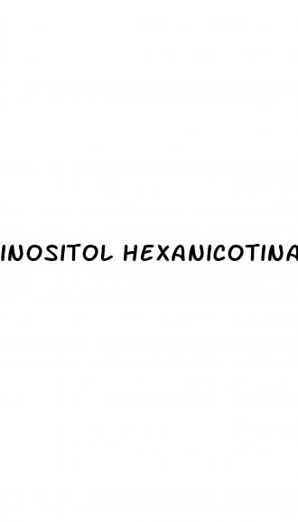 inositol hexanicotinate erectile dysfunction