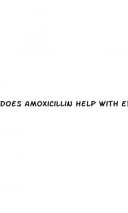 does amoxicillin help with erectile dysfunction