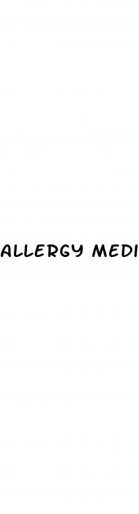 allergy medicine cause erectile dysfunction