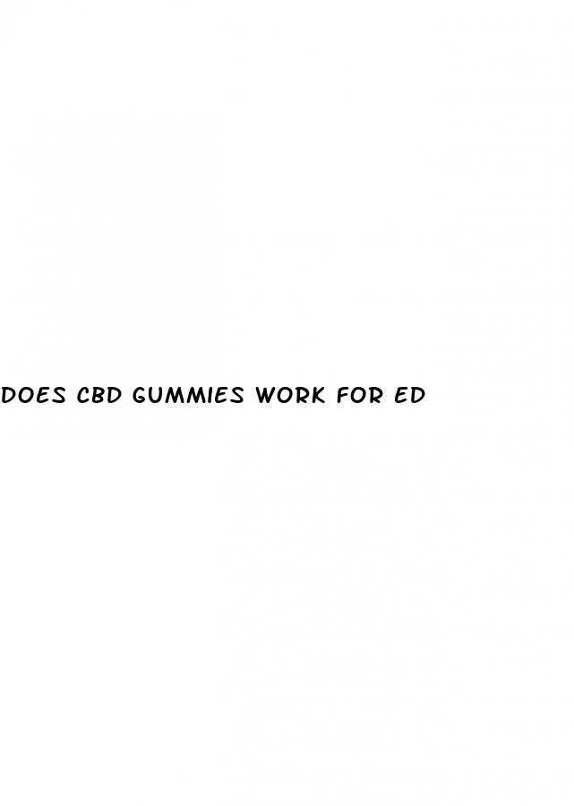 does cbd gummies work for ed