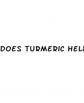 does turmeric help erectile dysfunction