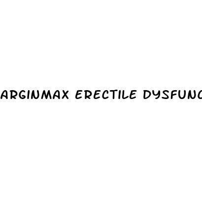 arginmax erectile dysfunction