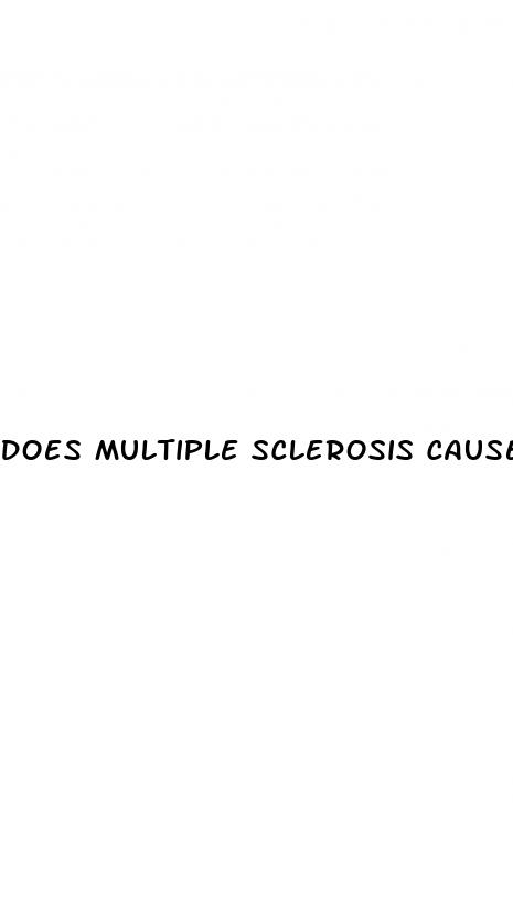 does multiple sclerosis cause erectile dysfunction