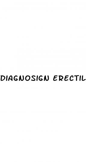 diagnosign erectile dysfunction