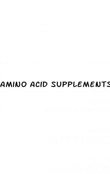 amino acid supplements erectile dysfunction