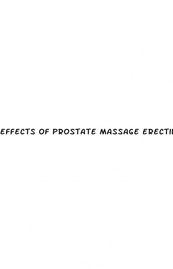 effects of prostate massage erectile dysfunction