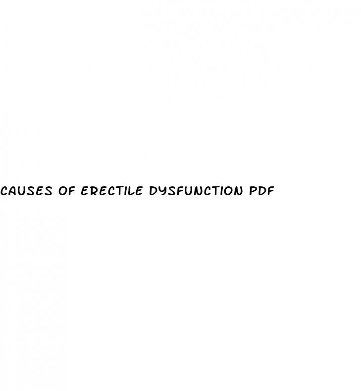 causes of erectile dysfunction pdf